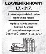 UZAVŘENÍ KNIHOVNY červenec - kopie